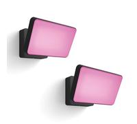 Philips Hue Discover Lot de 2 projecteurs (Noir) | Luminaire exterieur - Blanc/Couleur - Hue White and Color Ambiance