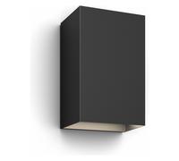 Philips Applique murale ext. Resonate – White & Color, noire, Alexa/Google/Apple Homekit