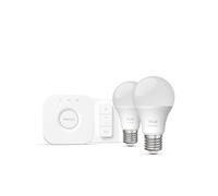 Philips Hue Essential - Kit intelligent avec 2 ampoules, connexion Bridge et télécommande 929004235410