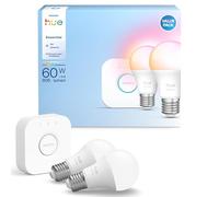 Philips Kit de démarrage Hue White and Color Ambiance Essential 2 ampoules E27, Bridge multicolore