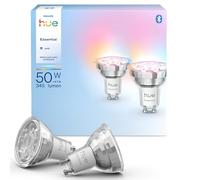 Philips Hue Spot connecté Essential GU10 4,7 W, 345 lm, couleur – Pack de 2