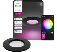 Philips Hue Lampe encastrable LED – LED intégrée 0,5 W blanc chaud à froid, Noir Pack de 1