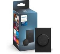 Philips Hue Interrupteur mural à cadran portable, noir - 1 paquet - Nécessite des lumières Hue et un pont Hue - Maison intelligente - Installation facile, sans fil