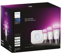 Philips Kit de démarrage Hue White & Color Ambiance – 3 ampoules E27 compatible Alexa/Google/Homekit