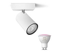 Philips Hue Kosipo Spot en saillie (Blanc) - Lumière blanche et colorée - Spot mural ou Spot en saillie avec 1 point lumineux - GU10 - Hue White and Color Ambiance