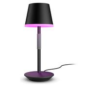 Philips White and Color Ambiance, lampe à poser portable Hue Go Portable Noire, lampe connectée Philips Bluetooth, 370 lm, 16 millions de couleurs, compatible Alexa, Google Assistant et Apple Homekit