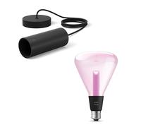 Philips Hue Lightguide Suspension (Noir) - E27 - Lampe Triangle | Blanc/Couleur - Hue White and Color Ambiance