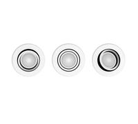 Philips Hue Milliskin - Spot LED encastrable intelligent, blanc, lot de 3 929003811101