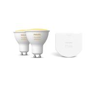 Philips Hue Pack : Ampoule White Ambiance Gu10 + Module D'interrupteur Mural