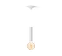 Philips Hue Pack: Cordon De Suspension Grand Blanc Pour Ampoules À Filament + Ampoule Globe Filament G125 Blanc Chaud À Blanc Froid.