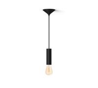 Philips Hue Pack: Cordon De Suspension Moyen Noir Pour Ampoules À Filament + Ampoule Edison Filament St72 Blanc Chaud À Blanc Froid.