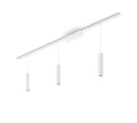 Philips Hue Perifo Kit Plafonnier avec 3 x suspension cylindrique - Blanc, compatible Bluetooth, fonctionne avec Alexa, Google Assistant et Apple Homekit