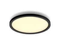 Philips Hue Plafonnier Panneau Rond Aurelle Noir