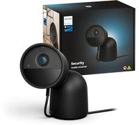 Caméra filaire avec support de bureau - Philips Hue - Secure - HD 1080P - Intérieure ou extérieure - Noir