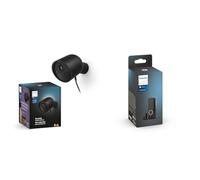 Philips Hue Secure, Caméra HD 1080P filaire, utilisation intérieure ou extérieure + capteur de contact pour porte ou fenêtre, installation facile, contrôle depuis l'application Hue