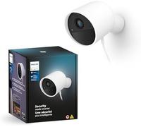 Philips Hue Secure, Caméra HD 1080P Filaire, Utilisation intérieure ou extérieure, contrôle avec Une Seule Application, Blanc