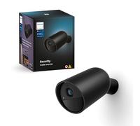 Philips Hue Secure, Caméra HD 1080P sans Fil, Utilisation intérieure ou extérieure, contrôle avec Une Seule Application, Noir