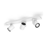 Philips Hue White & Color Ambiance Argenta Projecteur GU10 à 3 sources lumineuses, 8720169318137,