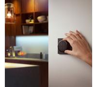 Philips Interrupteur à cadran Hue Tap Dial – 4 boutons, variateur, Noir, contrôle 3 pièces