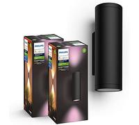 Philips Hue WACA EU wall lantern black 2x (Double Pack)