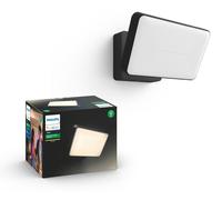 Philips Hue Welcome Outdoor LED Smart Spotlight (IP44), lumière blanc chaud, Compatible avec Alexa et Google Home