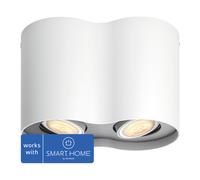 Philips Hue White Amb. Pillar Spot 2 flg. blanc 2 x 350lm DS-