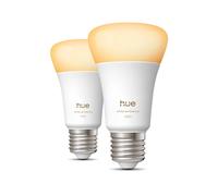 Philips Ampoule LED connectée Hue White Ambiance A60 E27 1100 lm Blanc chaud Lot de 2