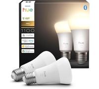 Philips Hue Ampoule LED connectée A60 AABUO37070 E27 1100 lm 2700K Dimmable Pack de 2 Blanche