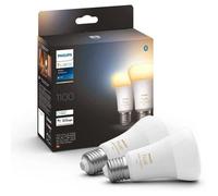 Philips Hue White Ambiance, ampoule LED connectée E27 équivalent 75W, 1100 lumen, compatible Bluetooth, pack de 2