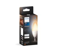 Philips Hue White Ambiance, ampoule LED connectée flamme E14, compatible Bluetooth, fonctionne avec Alexa, Google Assistant et Apple Homekit