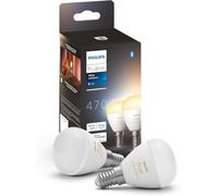 Pack de 2 ampoules connectées Philips Hue White Ambiance P45 E14 5,1 W Blanc