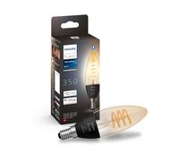 Philips Ampoule connectée Hue White Ambiance Filament flamme E14 Transparent