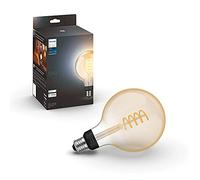Philips Ampoule connectée Hue White Ambiance Filament Globe E27 7W transparente