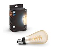 Philips Hue White Ambiance, Ampoule LED Large ST72, 550lm, Pack de 1, Blanc | Ampoule Connectée Edison, à Filament, 2200-6500K, 7W, Culot E27, Dimmable, Bluetooth, Zigbee Compatible Alexa, Google & Apple