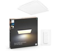 Philips Hue White Ambiance AURELLE Panneau LED 60X60 cm 46,5W compatible Bluetooth - Blanc (télécommande incluse), fonctionne avec Alexa, Google Assistant et Apple Homekit