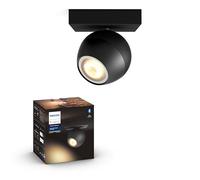 Philips Hue White Ambiance BUCKRAM Spot 1x5.5W extension - Noir (télécommande non incluse), compatible Bluetooth, fonctionne avec Alexa, Google Assistant et Apple Homekit