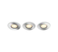 Philips Hue White Ambiance Downlight Encastrable Adore Bathroom (lot De 3) Argent