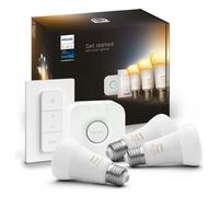 PHILIPS Hue White Ambiance Kit de démarrage ampoule LED connectée - E27 x3 et télécommande Hue