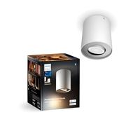 Philips Hue White Ambiance Pillar 1 Spot + Variateur, avec ampoule LED GU10, contrôlable via application, compatible avec Amazon Alexa (Echo, Echo Dot), blanc