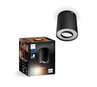 Philips Hue White Ambiance Pillar 1 Spot + Variateur, avec ampoule LED GU10, contrôlable via application, compatible avec Amazon Alexa (Echo, Echo Dot), noir