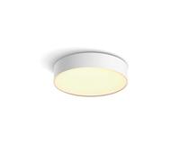 Philips Hue White Ambiance, Plafonnier Enrave Small +Télécommande, Blanc | Éclairage Plafond Rond, 26cm de diamètre, Blanc Chaud/Froid 2200-6500K, Télécommande incluse, Contrôle Vocal & App, Bluetooth