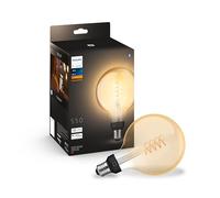 Philips Ampoule connectée Hue White E27 Giant Filament Globe 9W Bluetooth Alexa/Google/HomeKit
