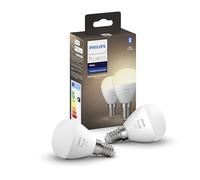 Philips Hue Ampoule connectée White E14 sphérique 5,5W Bluetooth Pack de 2