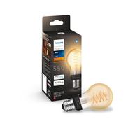 Ampoule connectée filament Philips Hue Filament White A60 E27 2100K 550 lm Bluetooth Blanche