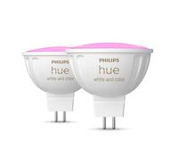 Philips Ampoule connectée MR16 White & Colour Ambiance – blanc et couleur – Bluetooth – lot de 2
