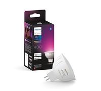 Philips Hue White and Color Ambiance, ampoule connectée MR16, compatible Bluetooth, fonctionne avec Alexa, Google Assistant et Apple Homekit