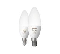 Philips Ampoule LED connectée Hue White & Color Ambiance flamme E14 5,5W Bluetooth pack de 2