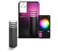 Philips Hue White and Color ambiance Lampadaire d'extérieur Lucca, Bluetooth/Zigbee, Anthracite, Aluminium, E27, Plus, 8,1 W