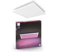 Philips Hue White and Color Ambiance, Panneau LED connecté carré SURIMU, compatible Bluetooth, Blanc, fonctionne avec Alexa, Google Assistant et Apple Homekit