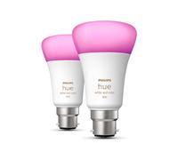 Philips - Ampoule LED connectée Hue White & Color Ambiance 10W B22 Bluetooth multicolore Pack de 2
